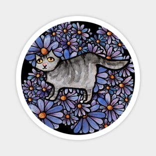 Grey Kitty Gardens Magnet